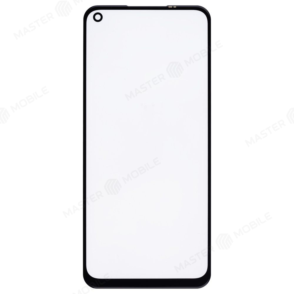 Стекло модуля для Realme 6s (RMX2002) + OCA (черный)