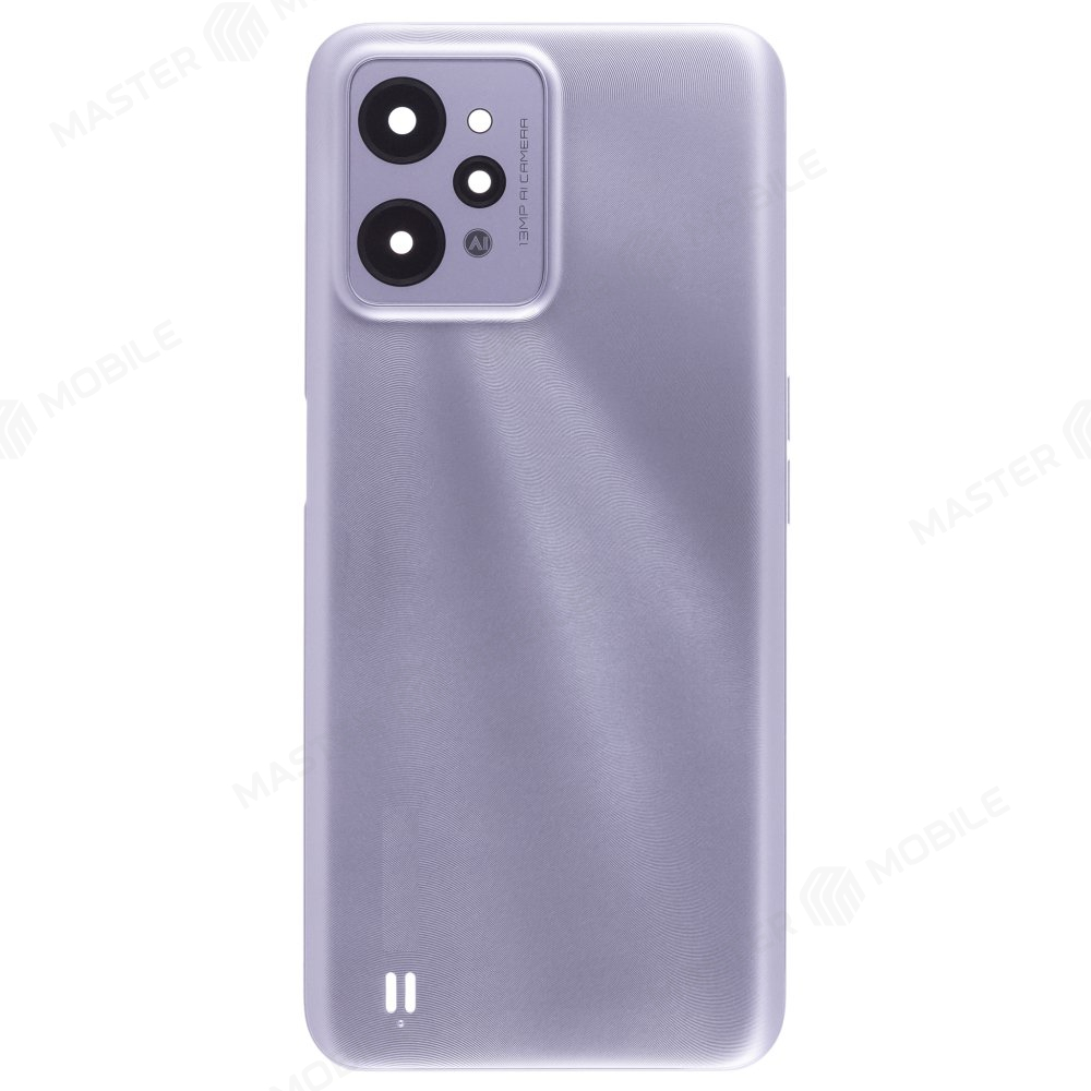 Задняя крышка для Realme C31 (RMX3501) (серебристый) (в сборе со стеклом камеры)