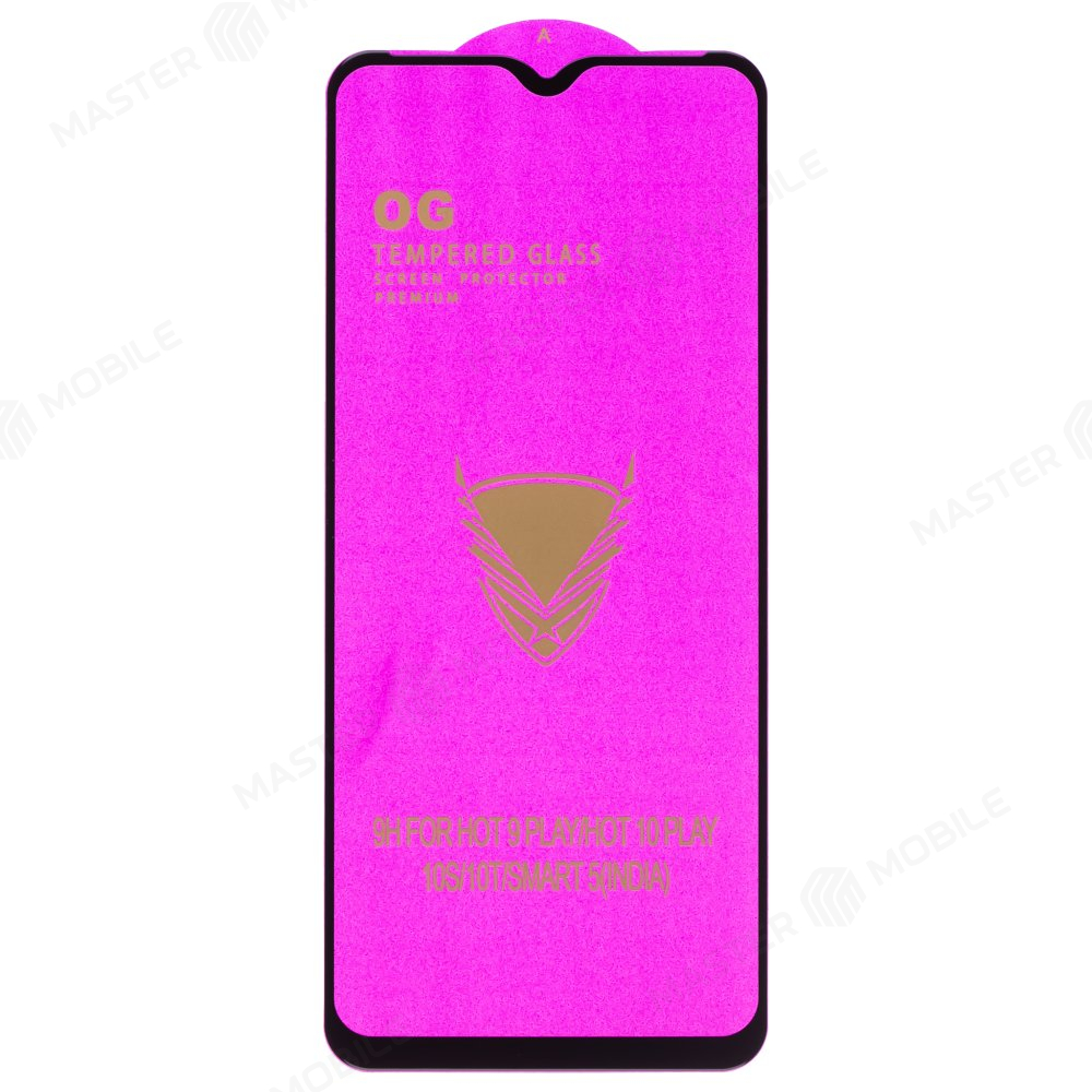 Защитное стекло OG Glass (3 в 1) для Infinix Hot 10 Play (X688B) / Hot 10S (X689D) / Hot 11 Play (черный)