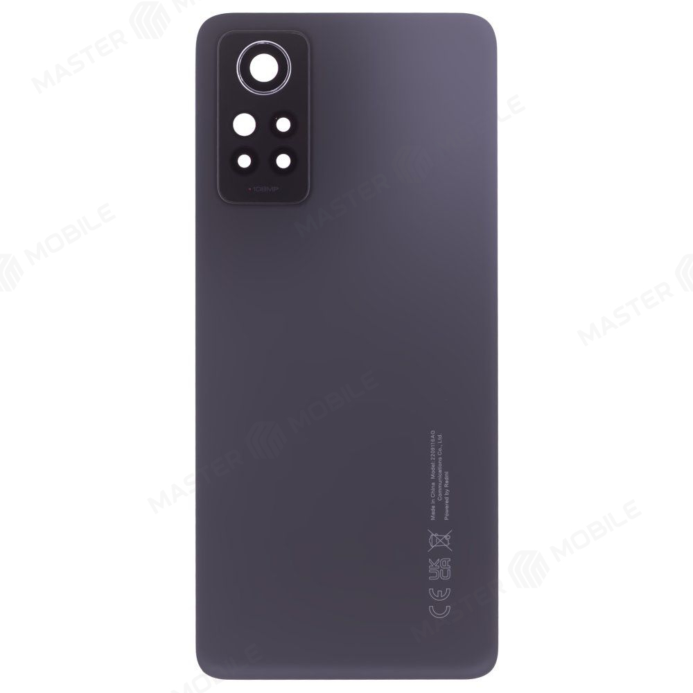 Задняя крышка для Xiaomi Redmi Note 12 Pro 4G (2209116AG) (черный) (в сборе со стеклом камеры) (ORIG100)