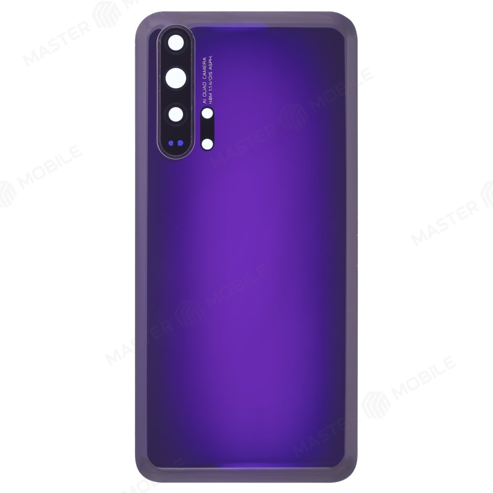 Задняя крышка для Huawei Honor 20 Pro (YAL-L41) (фиолетовый) (в сборе со стеклом камеры)