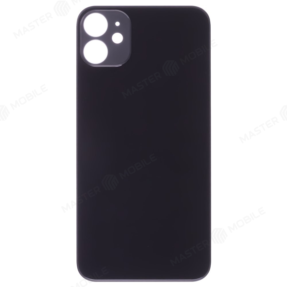 Задняя крышка для Apple iPhone 11 (черный) (с широким отверстием) (Premium)