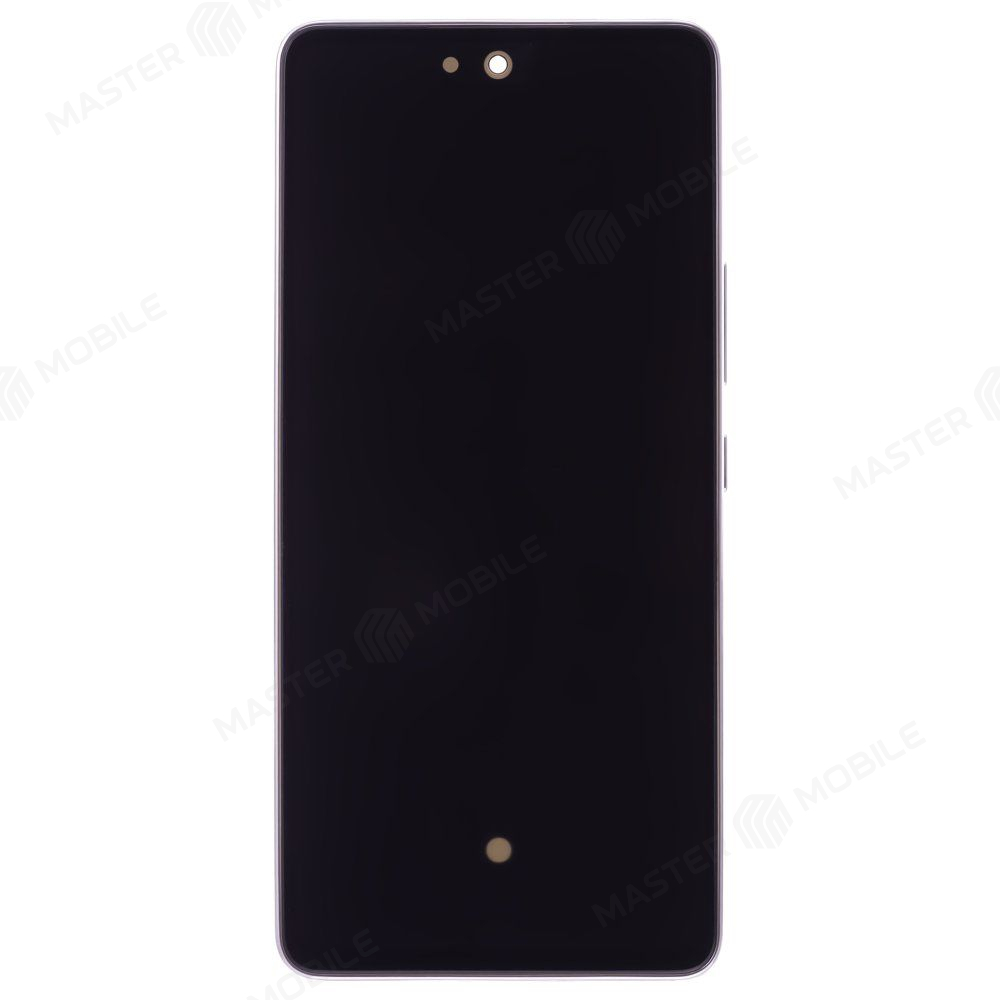 Дисплей для Samsung A536 Galaxy A53 5G + тачскрин (серебристый) (в рамке) (ORIG100) (SP)
