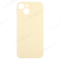 Задняя крышка для Apple iPhone 15 (желтый) (с широким отверстием) (Premium) фото №1
