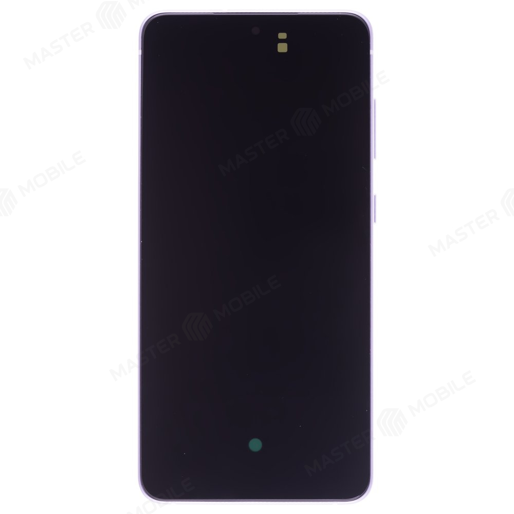 Дисплей для Samsung G990 Galaxy S21 FE + тачскрин (зеленый) (в рамке) (ORIG100) (возможен дефект ЛКП)
