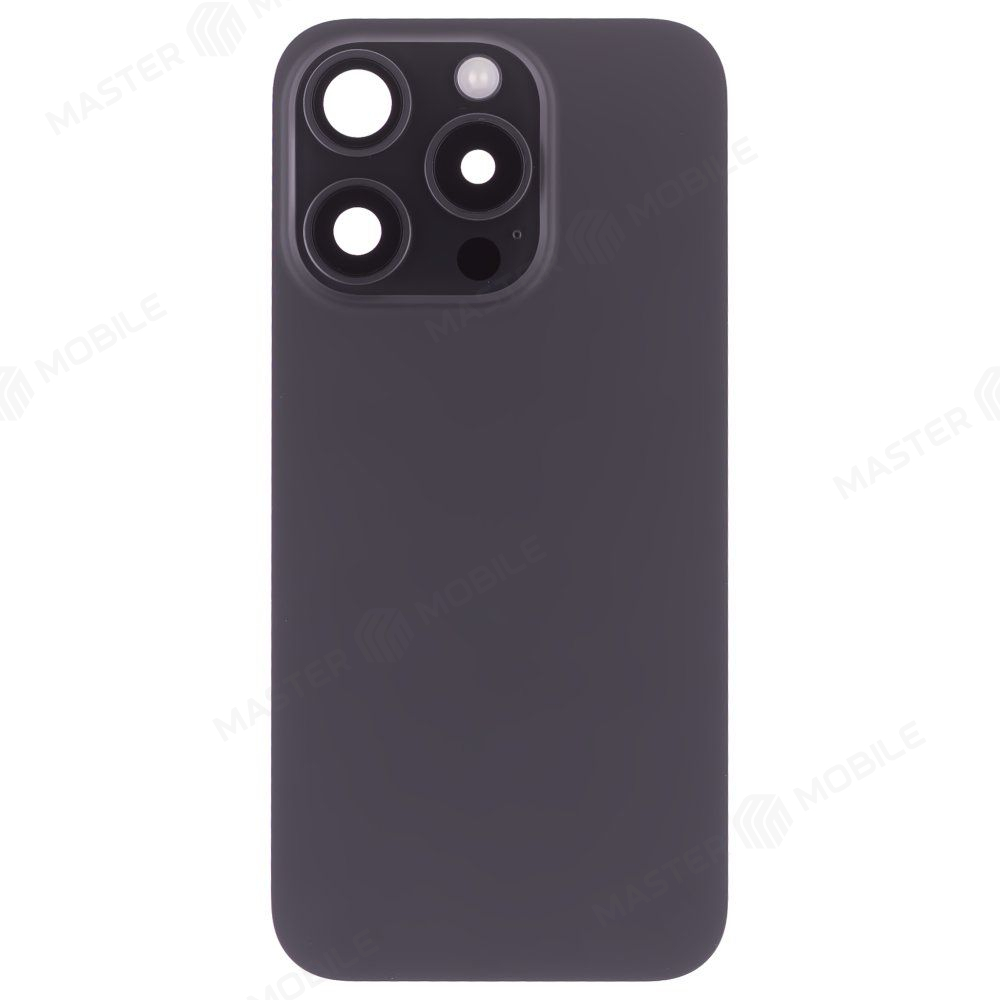 Задняя крышка для Apple iPhone 15 Pro (черный) (в сборе) (ORIG100) (Снятый) (возможен дефект ЛКП)