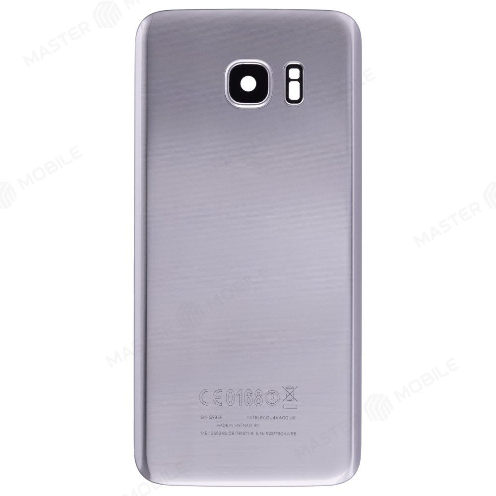 Задняя крышка для Samsung G935 Galaxy S7 Edge (серебристый) (в сборе со стеклом камеры)