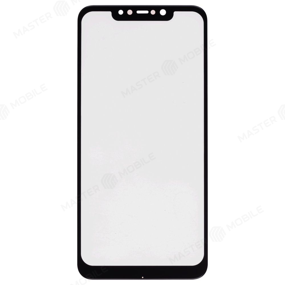 Стекло модуля для Xiaomi Pocophone F1 (M1805E10A) + OCA (черный)