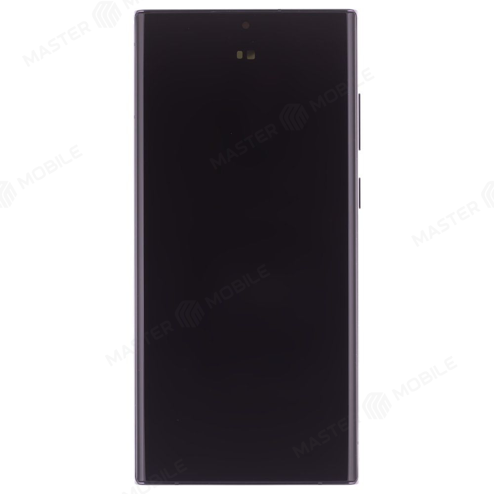 Дисплей для Samsung S908 Galaxy S22 Ultra + тачскрин (черный) (в рамке) (ORIG100) (SP)