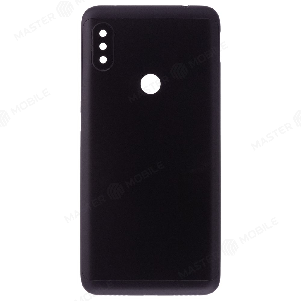 Задняя крышка для Xiaomi Redmi Note 6 Pro (M1806E7TG) (черный) (в сборе со стеклом камеры)