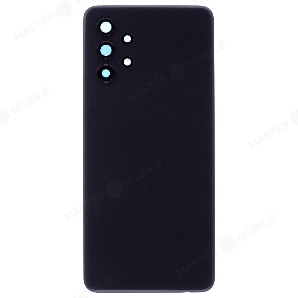 Задняя крышка для Samsung A325 Galaxy A32 (черный) (в сборе со стеклом камеры)