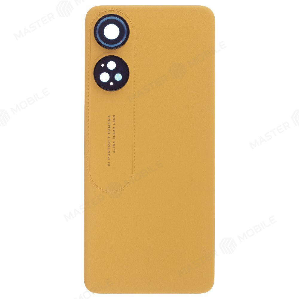 Задняя крышка для OPPO Reno 8T 4G (CPH2481) (оранжевый) (в сборе со стеклом камеры)
