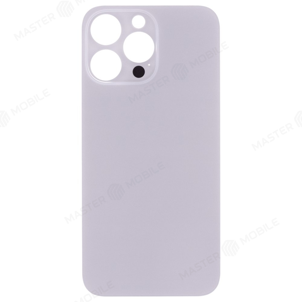 Задняя крышка для Apple iPhone 14 Pro Max (белый) (с широким отверстием) (Premium)