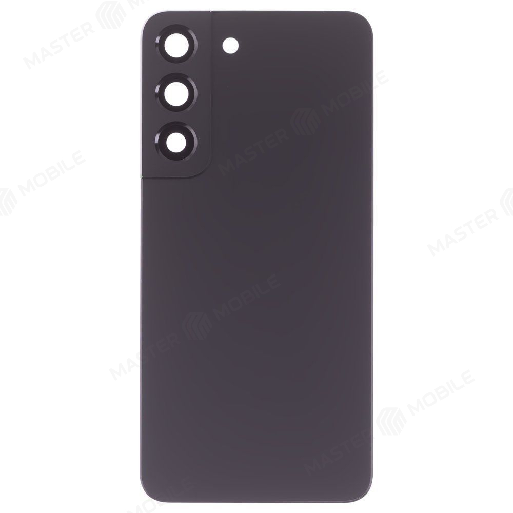 Задняя крышка для Samsung S901 Galaxy S22 (черный) (в сборе со стеклом камеры) (ORIG100)