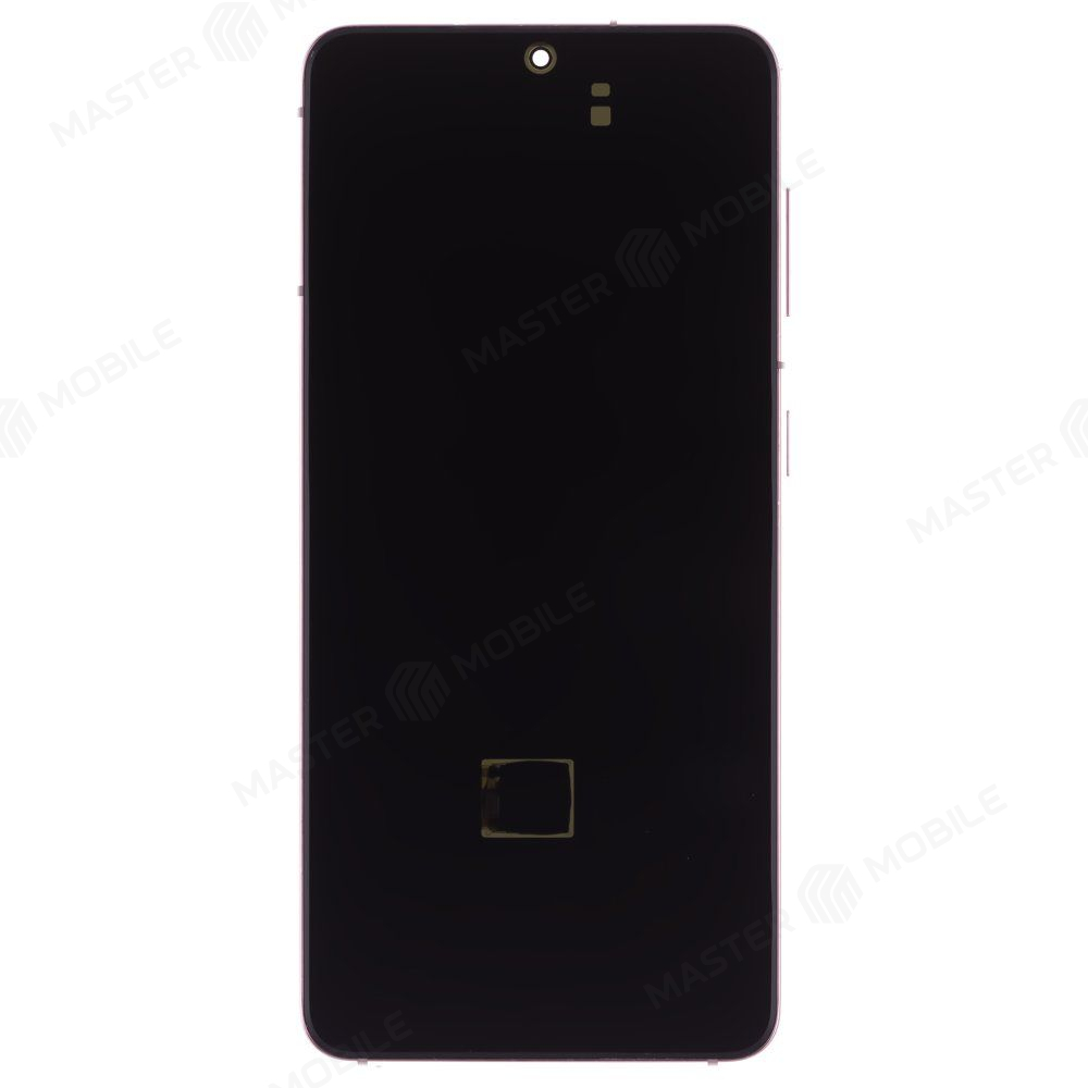 Дисплей для Samsung G991 Galaxy S21 + тачскрин (фиолетовый) (в рамке) (ORIG100) (возможен дефект ЛКП)