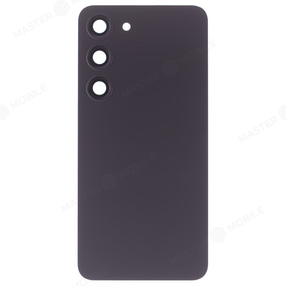 Задняя крышка для Samsung S911 Galaxy S23 (черный) (в сборе со стеклом камеры) (ORIG100)