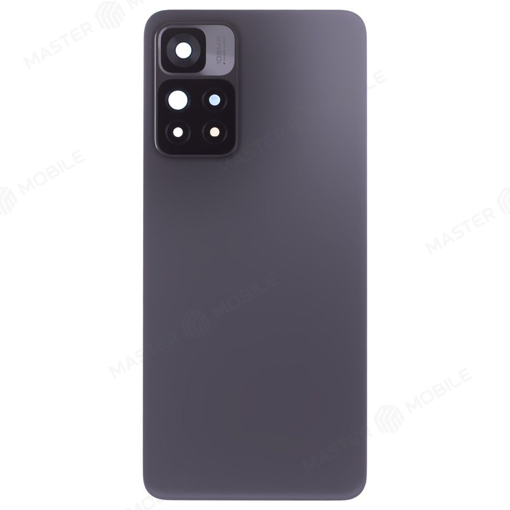 Задняя крышка для Xiaomi Redmi Note 11 Pro+ 5G (21091116UG) (черный) (в сборе со стеклом камеры) (ORIG100)
