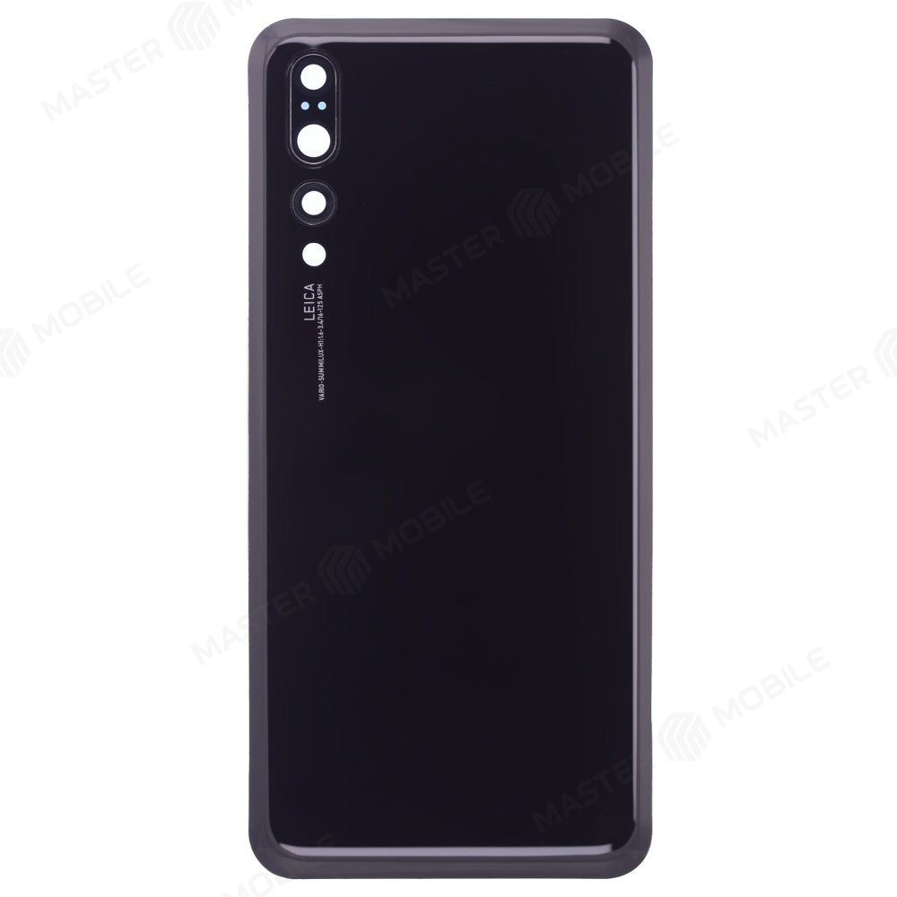 Задняя крышка для Huawei P20 Pro (CLT-L29) (черный) (в сборе со стеклом камеры)
