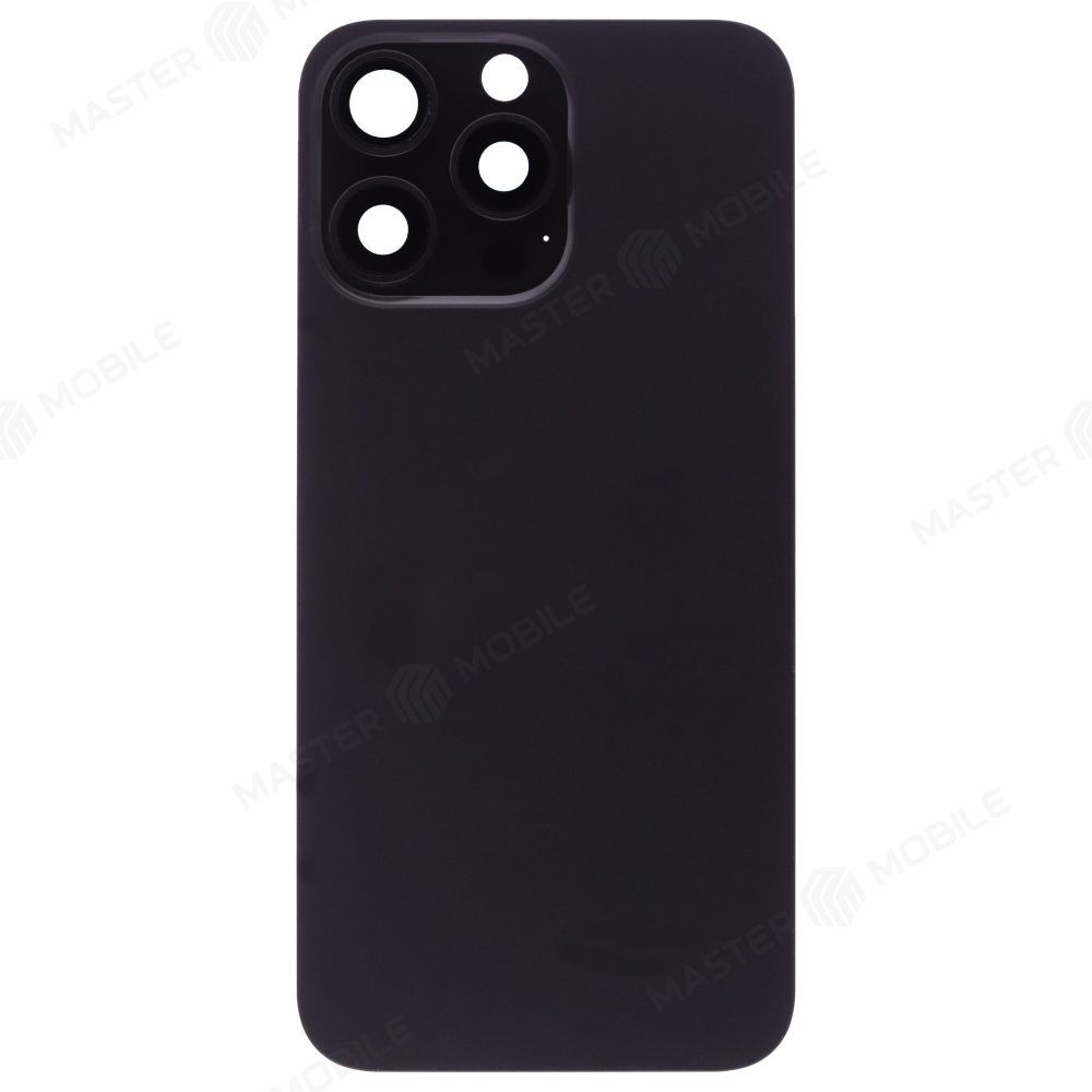 Задняя крышка для Apple iPhone 15 Pro Max (черный) (в сборе со стеклом камеры) (Premium)