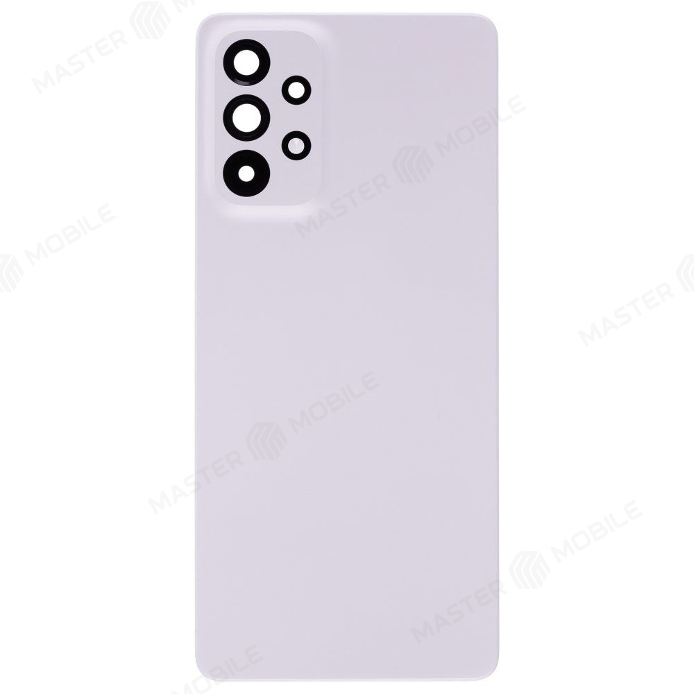 Задняя крышка для Samsung A736 Galaxy A73 5G (белый) (в сборе со стеклом камеры)