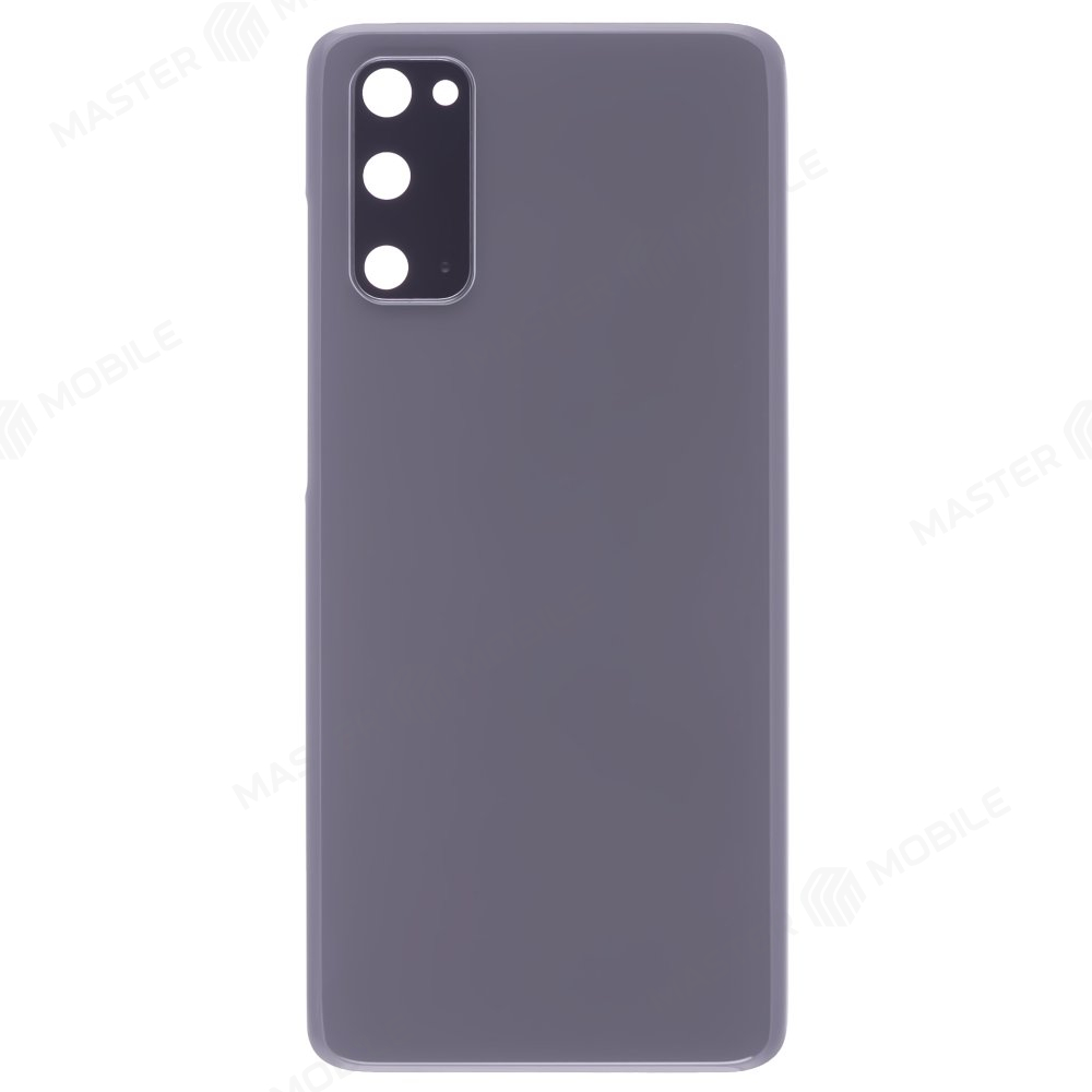 Задняя крышка для Samsung G980 Galaxy S20 (серый) (в сборе со стеклом камеры)