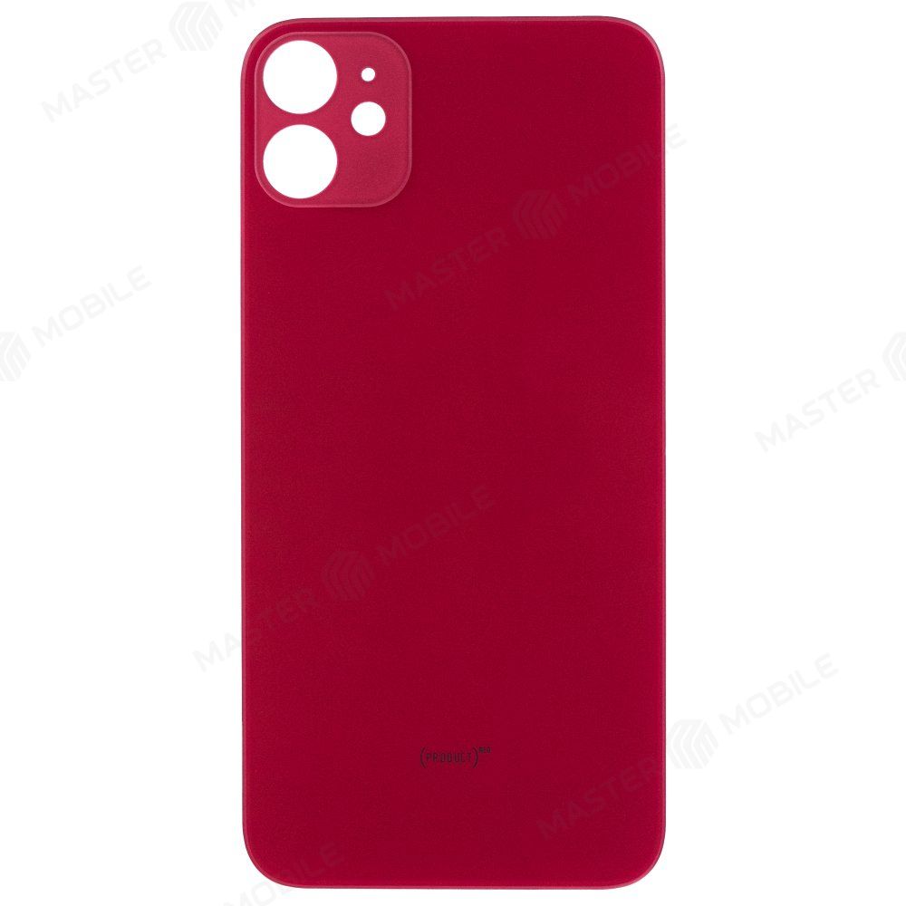 Задняя крышка для Apple iPhone 11 (красный) (с широким отверстием)
