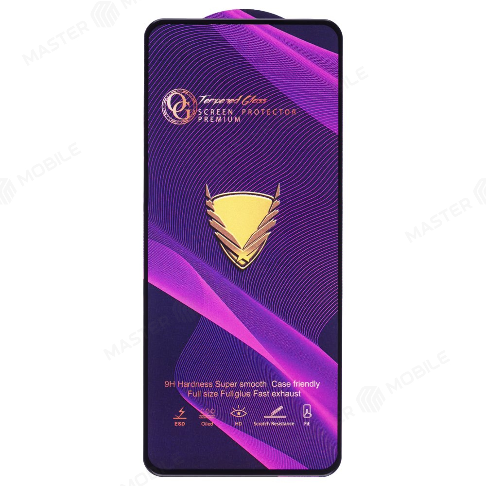 Защитное стекло OG Glass (3 в 1) для Tecno Pova 4 (LG7n) (черный)
