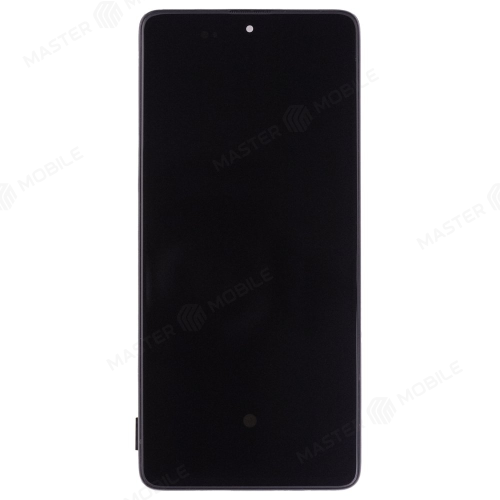 Дисплей для Samsung A715 Galaxy A71 + тачскрин (черный) (в рамке) (OLED) (Full Size)
