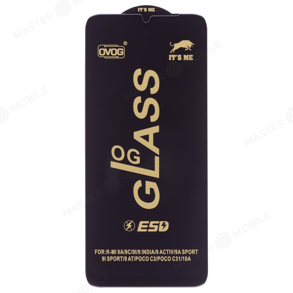 Защитное стекло OG Glass для Xiaomi Redmi 9A (M2006C3LG) / Redmi 9C (M2006C3MG) / Redmi 10A (220233L2G) и др. (черный)