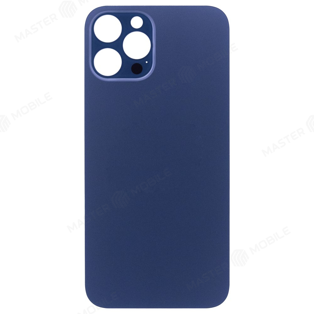 Задняя крышка для Apple iPhone 12 Pro Max (синий) (с широким отверстием) (Premium)