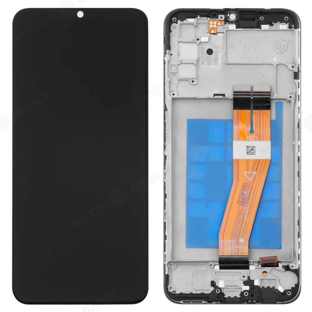 Дисплей для Samsung A037 Galaxy A03s (в сборе с тачскрином) (черный) (в рамке) (ORIG100)
