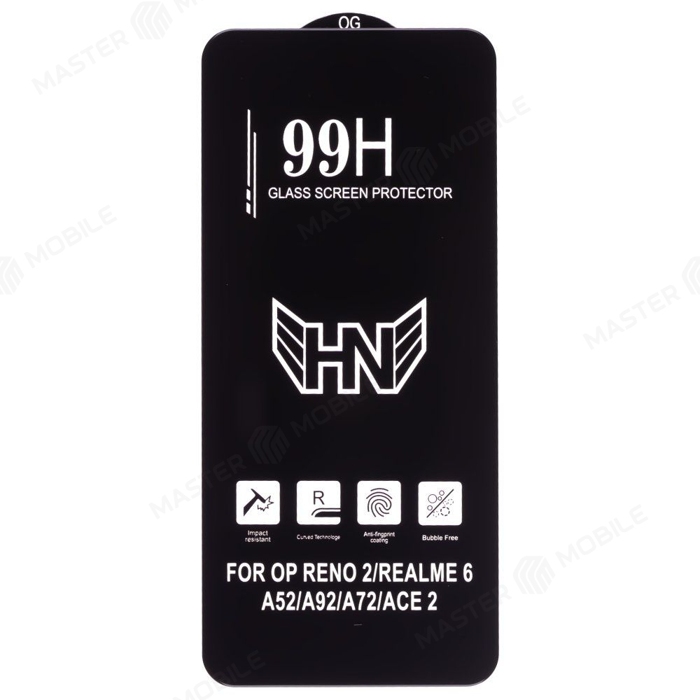 Защитное стекло 3D тех. пак. для OPPO Reno 2 (CPH1907) (черный)