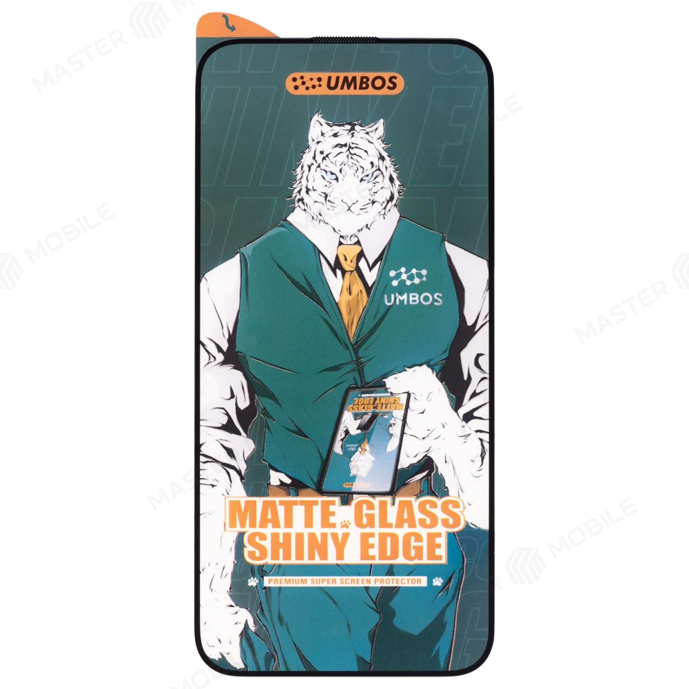 Защитное стекло для Apple iPhone 15 Pro Max (матовый) (черный)