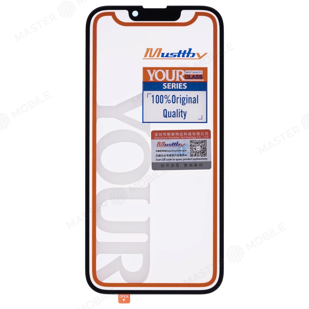 Стекло модуля для Apple iPhone 14 + OCA (Musttby) (Premium)