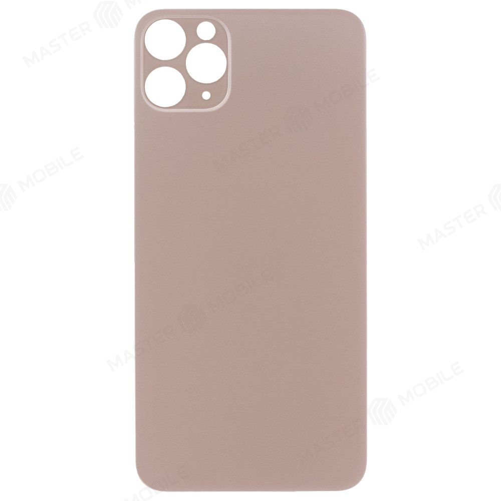 Задняя крышка для Apple iPhone 11 Pro Max (золотистый) (с широким отверстием) (Premium)