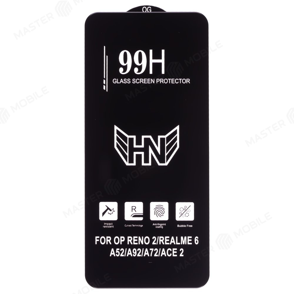 Защитное стекло 3D тех. пак. для OPPO Reno 2 (CPH1907) (черный)