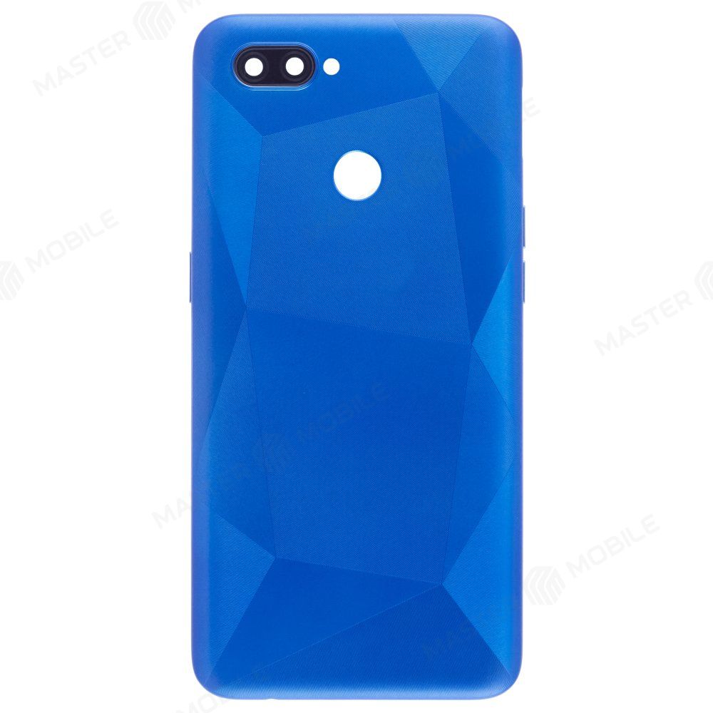 Задняя крышка для OPPO A12 (CPH2083) (синий) (в сборе со стеклом камеры)