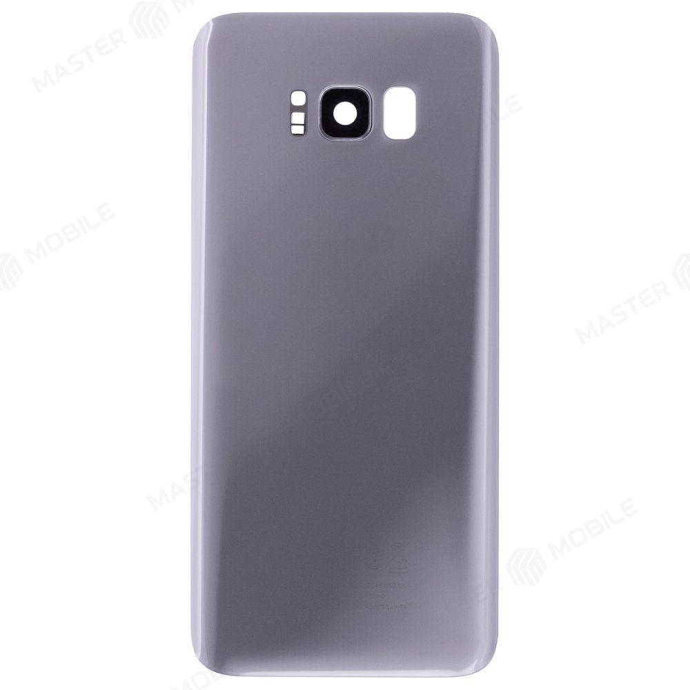 Задняя крышка для Samsung G955 Galaxy S8+ (серебристый) (в сборе со стеклом камеры)