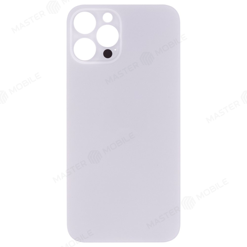 Задняя крышка для Apple iPhone 12 Pro Max (белый) (с широким отверстием) (Premium)