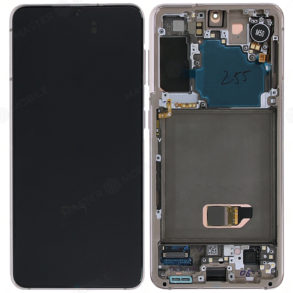 Дисплей для Samsung G991 Galaxy S21 (в сборе с тачскрином) (фиолетовый) (в рамке) (ORIG100)