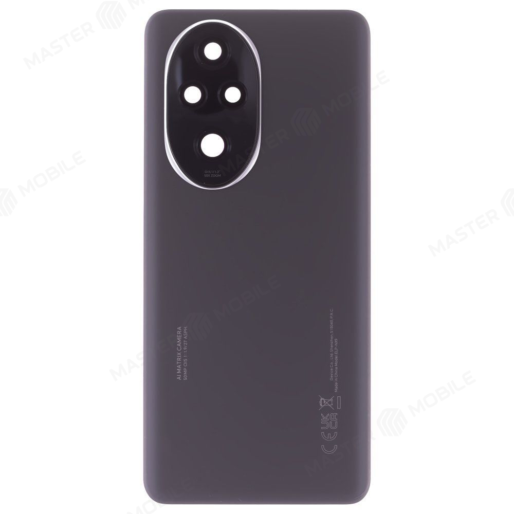 Задняя крышка для Huawei Honor 200 Pro (ELP-NX9) (черный) (в сборе со стеклом камеры) (ORIG100)