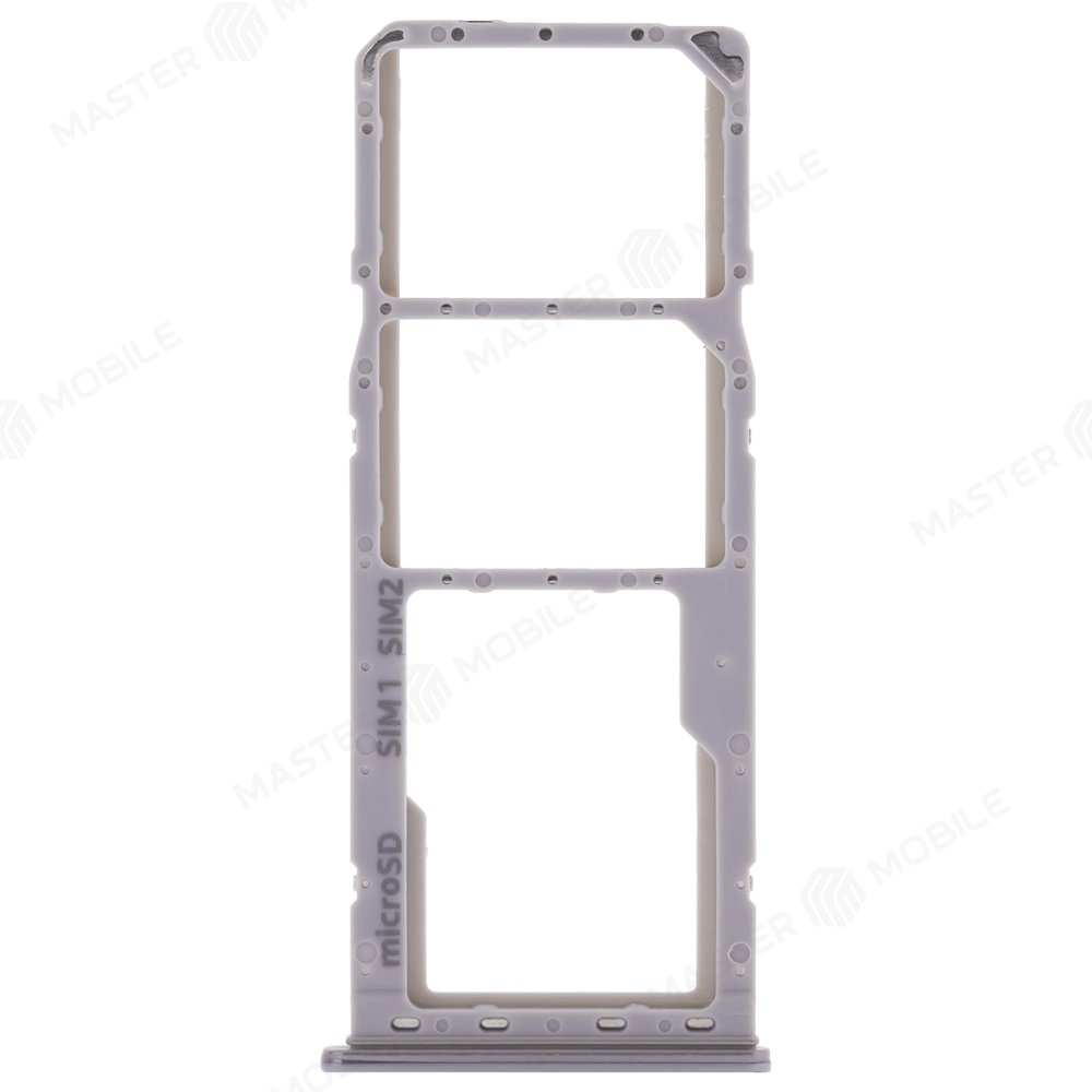 Держатель сим-карты для Samsung A105 Galaxy A10 / A205 Galaxy A20 / A305 Galaxy A30 / A505 Galaxy A50 / A705 Galaxy A70 (серебристый)