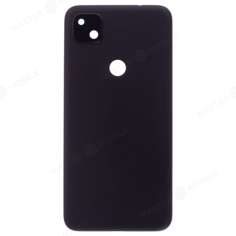 Задняя крышка для Google Pixel 4A (G025J/GA02099/G025N) (черный) (в сборе со стеклом камеры)
