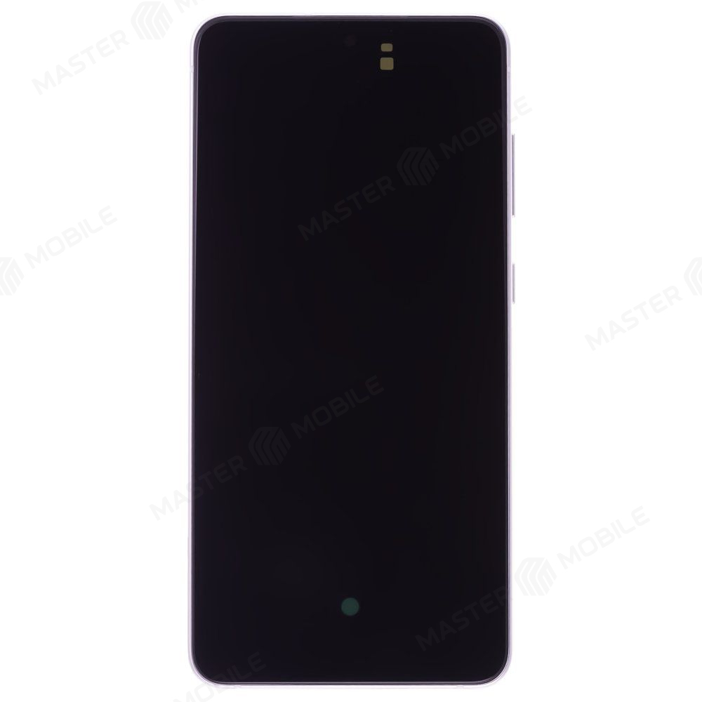 Дисплей для Samsung G990 Galaxy S21 FE + тачскрин (серебристый) (в рамке) (ORIG100) (возможен дефект ЛКП)