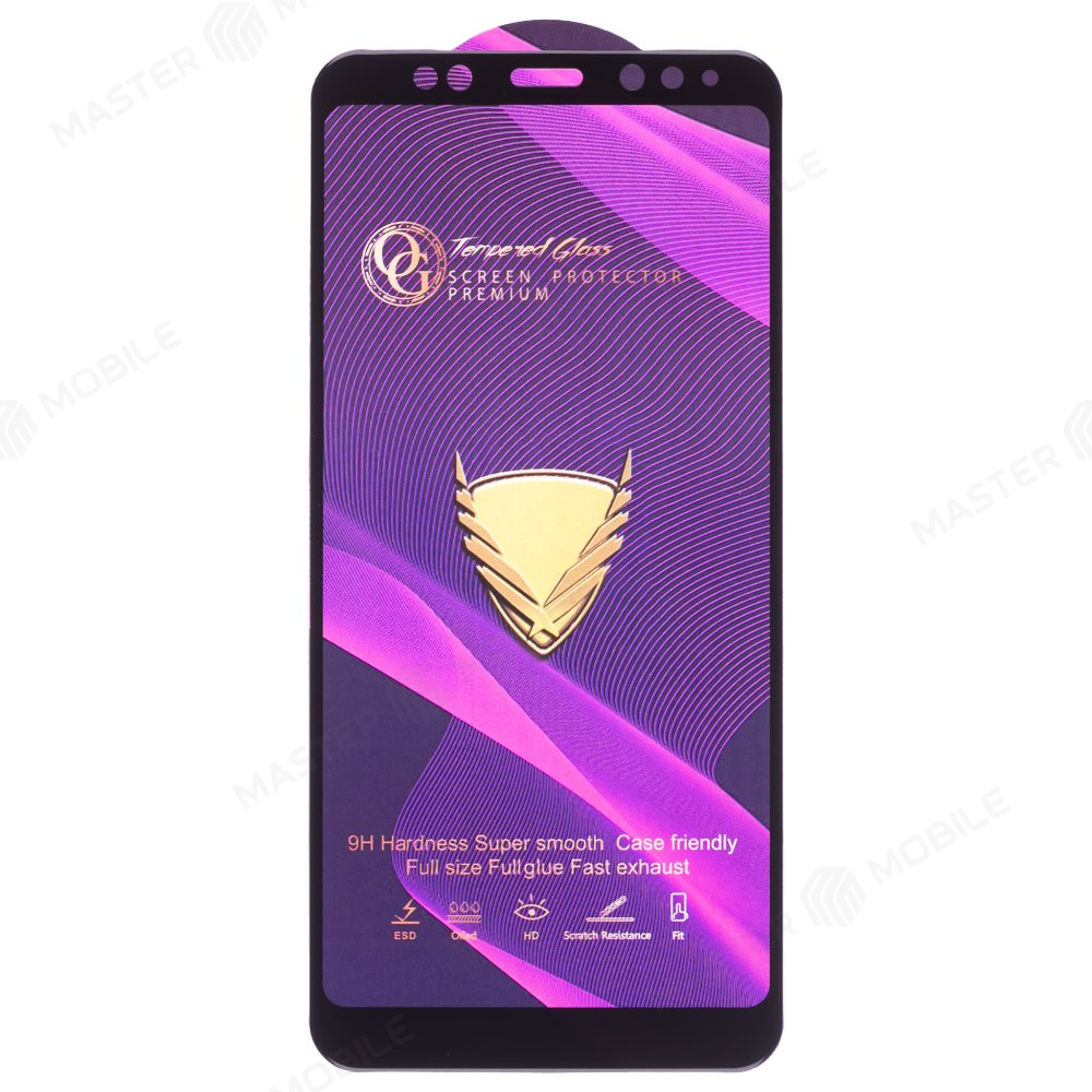 Защитное стекло OG Glass (3 в 1) для Xiaomi Redmi Note 5 / Redmi Note 5 Pro (черный)