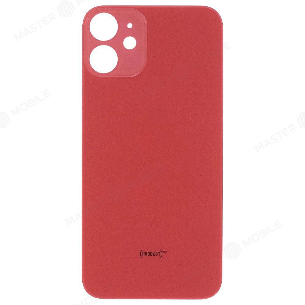 Задняя крышка для Apple iPhone 12 mini (красный) (с широким отверстием) (Premium)