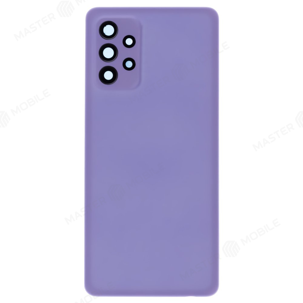Задняя крышка для Samsung A725 Galaxy A72 (фиолетовый) (в сборе со стеклом камеры)