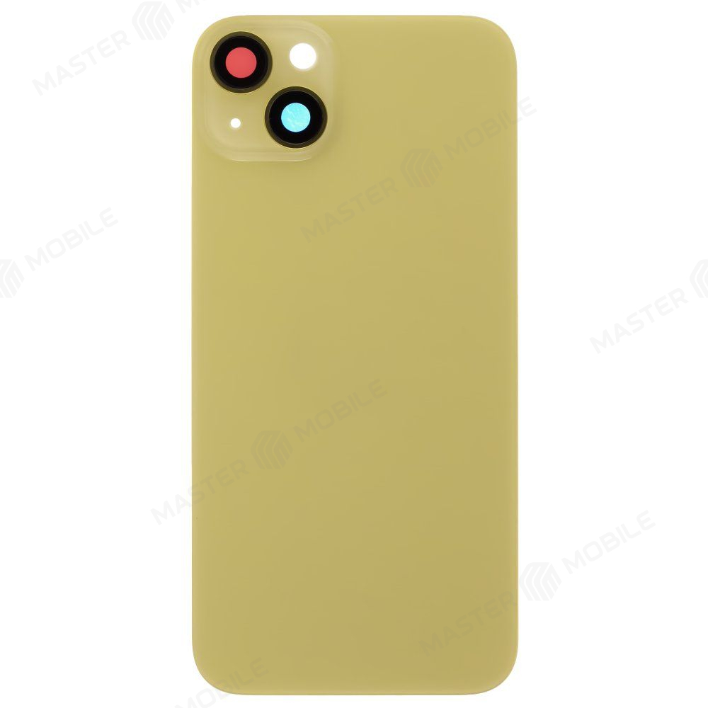 Задняя крышка для Apple iPhone 14 Plus (желтый) (в сборе со стеклом камеры) (Premium)