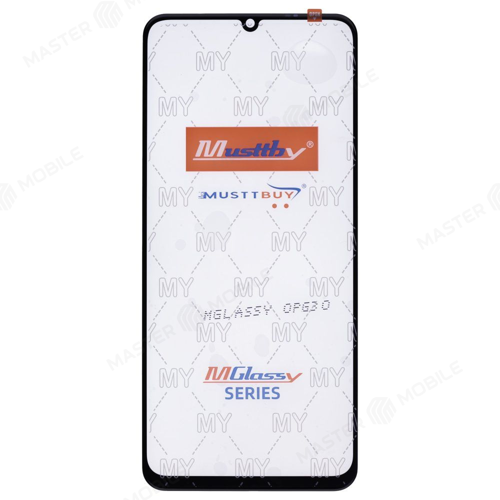 Стекло модуля для Realme C51 (RMX3830) / C53 (RMX3760) + OCA (черный) (Musttby)
