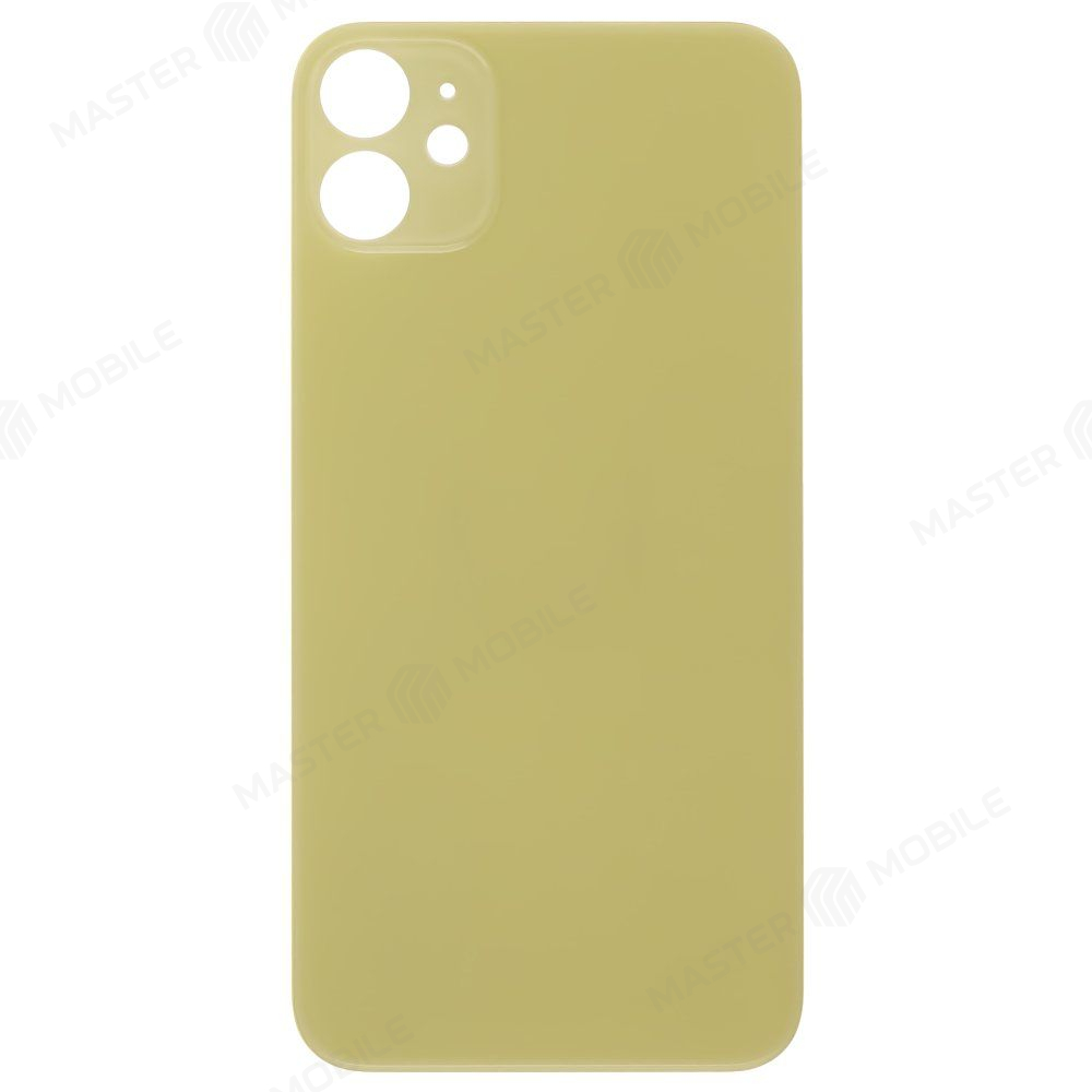Задняя крышка для Apple iPhone 11 (желтый) (с широким отверстием) (Premium)